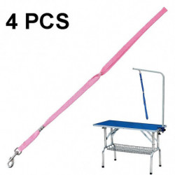 4 Pcs Pet Bath And Grooming Table Fixed Rope , Color: Pink Pink