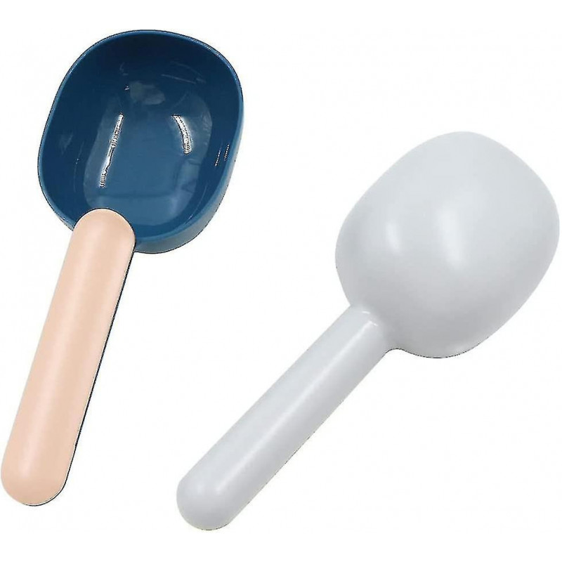 Pet Food Shovel - Shovel For Food Dogs Pets With Clip Under Dog Cat Shovel Rac Spoon Kit 2 Pcs (indigo+d, )