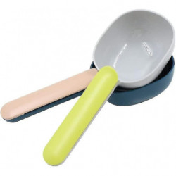 Pet Food Shovel - Shovel For Food Dogs Pets With Clip Under Dog Cat Shovel Rac Spoon Kit 2 Pcs (indigo+d, )