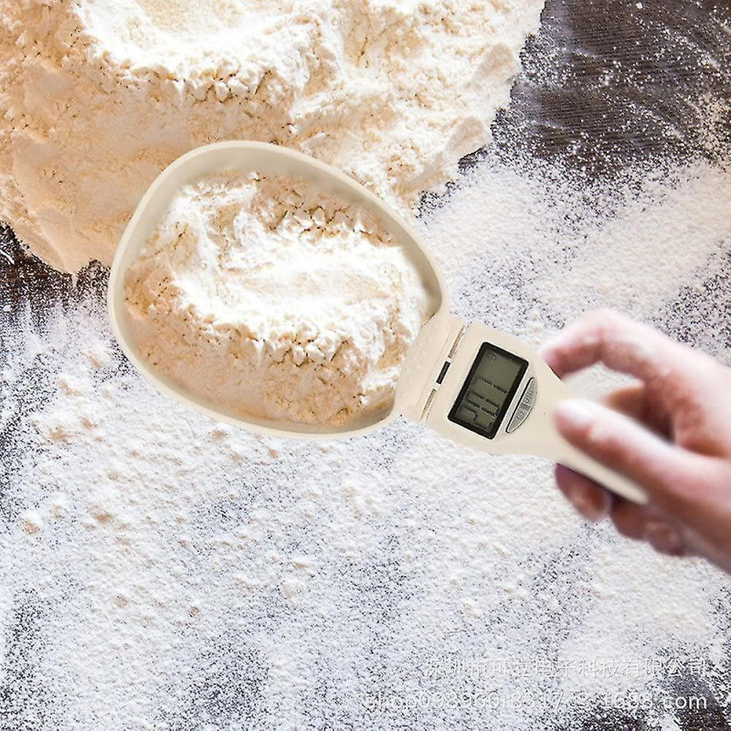 Pet Food Measuring Spoon Dog Food Measuring Cup, Digital Scale Spoon Removable Cup Feeding Bowl For