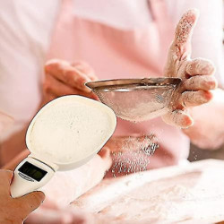 Pet Food Measuring Spoon Dog Food Measuring Cup, Digital Scale Spoon Removable Cup Feeding Bowl For