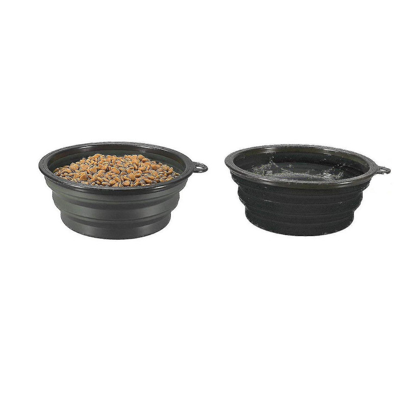 2 Pcs Collapsible Dog Bowls, Foldable Pet Cup Cat Food Water Feeding