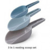 Set Of 3 Food Spoons Plastic Dog Measuring Spoon Scoop For Food Dog Cat Rabbit Birds Kibble