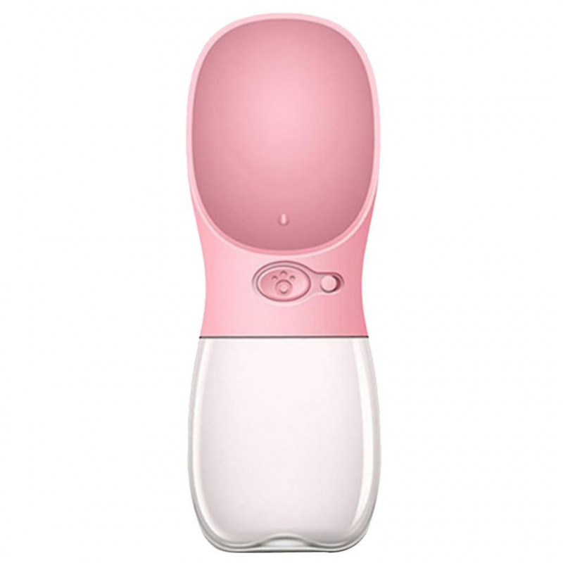 Portable Pet Cups Drinking Dog Cat Safe Feeding For Cat Dogs 350ml Pink