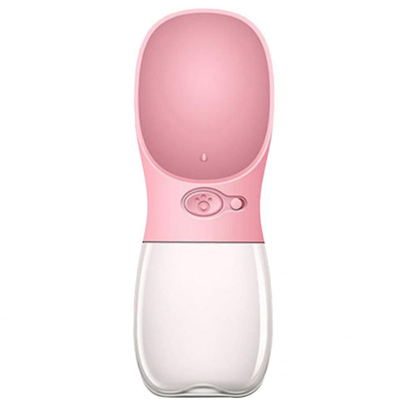 Portable Pet Cups Drinking Dog Cat Safe Feeding For Cat Dogs 350ml Pink