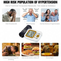 Portable Home Electronic Hematomanometer Lcd Display Electronic Measurement Hematomanometer.