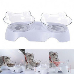 15c Slant Protect Cervical Spine Cute Design Cat Ears Cat Shape Bowl Pets' Food Pot Double/single Bowl Drinking [...]