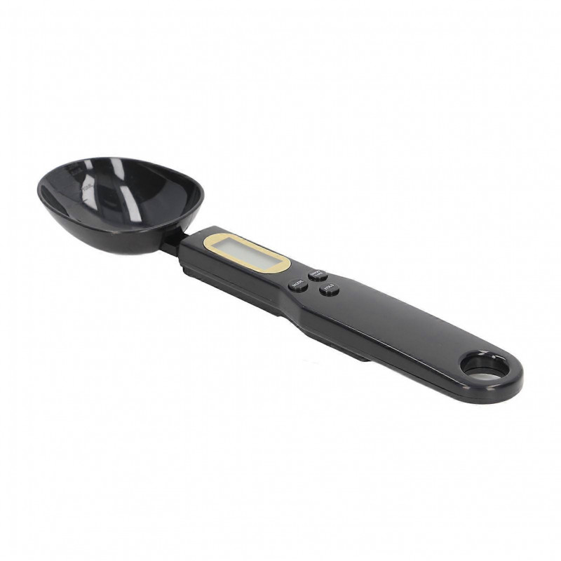 Food Scale Spoon Digital Black Ingredient Weighing Spoon Scale with Electronic Screen for Kitchen