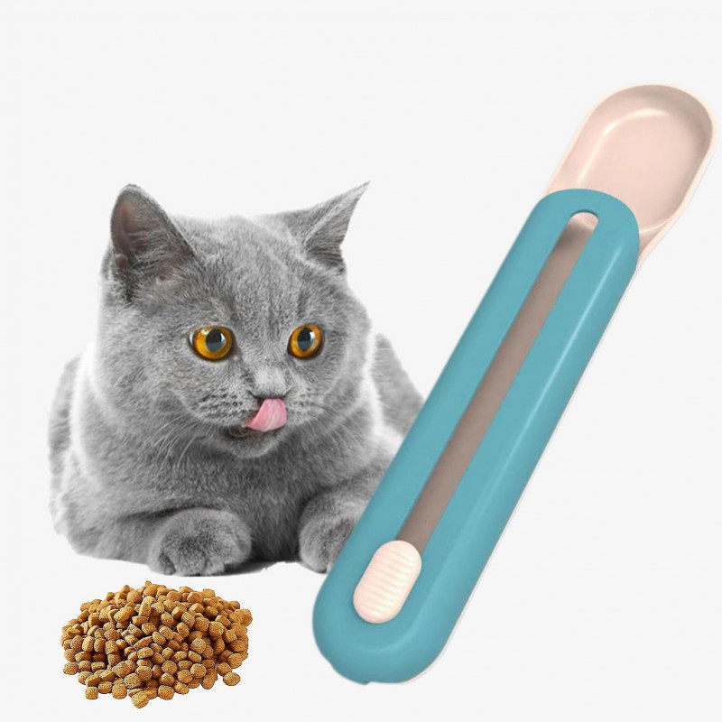 Miman Pet Food Spoon Strip Squeeze Comfortable Grip Compact Pet Cat Liquid Snack Feeding Spoon Cat Supplies