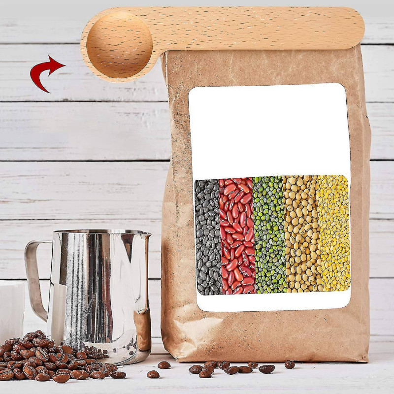 6 Pcs Scoopbag Clip,measuring Scoop,compatible With Ground Beans