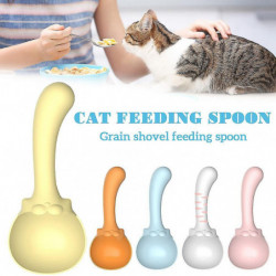 Practical Cat Food Spoon Dual Function Pet Food Spoon For Indoors