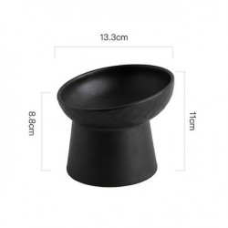 Chat style nordique bol de nourriture animal de compagnie céramique manger des plats haut pied bonbons couleur [...]