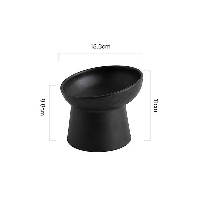 Chat style nordique bol de nourriture animal de compagnie céramique manger des plats haut pied bonbons couleur [...]
