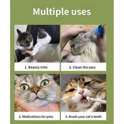 Chat Toilettage Ongle Coupe Anti Rayures Morsure Sac Fixe Bain Garniture Sac de Retenue Pet Beauty Hamac Pendaison [...]