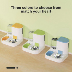 1 Set Pet Food Feeder Large Capacity Food Grade Visible Design No Battery Required Feeding Pet Autom