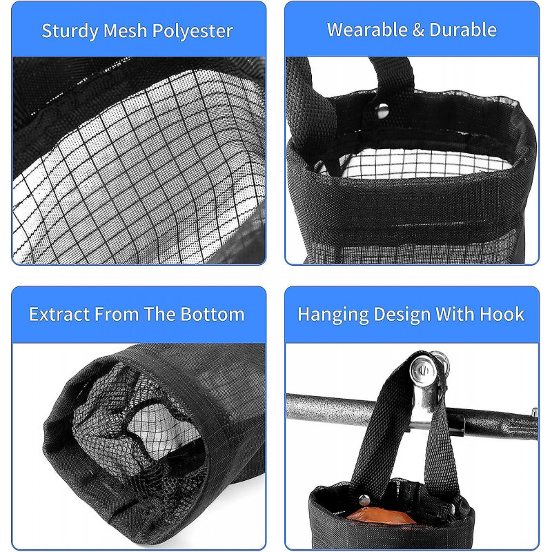 Hanging Folding Mesh Garbage Bag Organizer Trash Bags Holder Recycling Containers Plastic Waste Bag Storage For [...]