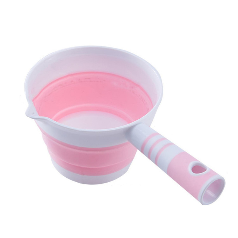 Folding Water Scoop Hanging Hole Foldable Fetch Water No Deformation Fruit Vegetable Washing Scoop