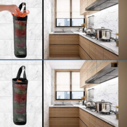 Hanging Folding Mesh Garbage Bag Organizer Trash Bags Holder Recycling Containers Plastic Waste Bag Storage For [...]