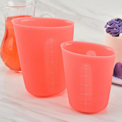 ZHOUBA Juice Cup Non-slip Smooth Edge Easy to Clean Silicone Measuring Cup Tool for Baking ZHOUBA Juice Cup Non-slip Smooth Edge Easy to Clean Silicone Measuring Cup Tool for Baking