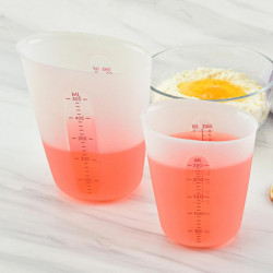 ZHOUBA Juice Cup Non-slip Smooth Edge Easy to Clean Silicone Measuring Cup Tool for Baking ZHOUBA Juice Cup Non-slip Smooth Edge Easy to Clean Silicone Measuring Cup Tool for Baking