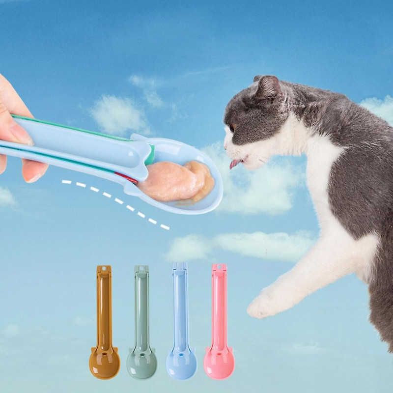 Pet Can Spoon Wet-food Scoop Feeders For Cat Strip Jelly No-waste Feeder Spoon