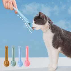 Pet Can Spoon Wet-food Scoop Feeders For Cat Strip Jelly No-waste Feeder Spoon Pet Can Spoon Wet-food Scoop Feeders For Cat Strip Jelly No-waste Feeder Spoon