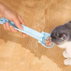 Pet Can Spoon Wet-food Scoop Feeders For Cat Strip Jelly No-waste Feeder Spoon Pet Can Spoon Wet-food Scoop Feeders For Cat Strip Jelly No-waste Feeder Spoon