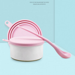 Pet Canned Lid Long Handle Spoon Set Reusable Can Cover Feeding Scoop Kit Dog Food Fresh-keeping Tin Sealing Cap Pet Canned Lid Long Handle Spoon Set Reusable Can Cover Feeding Scoop Kit Dog Food Fresh-keeping Tin Sealing Cap
