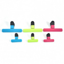 6pcs/set Storage Sealing Clip 2 Sizes PP Coffee Home Kitchen For Food Camping 6pcs/set Storage Sealing Clip 2 Sizes PP Coffee Home Kitchen For Food Camping