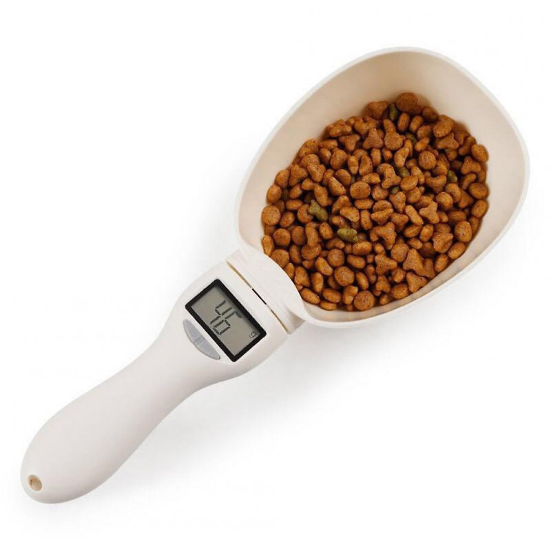 Electronic Measuring Tool Dog and Cat Feeding Bowl Measuring Spoon Pet Food Scale Digital Display We