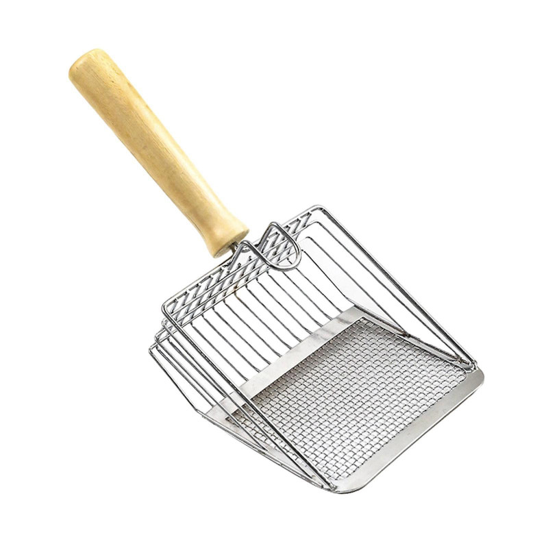 Metal Litter Scoop Metal Scooper Tool Durable Portable Cat Sand Spade Sifter For Rabbits Kittens Pets Supplies