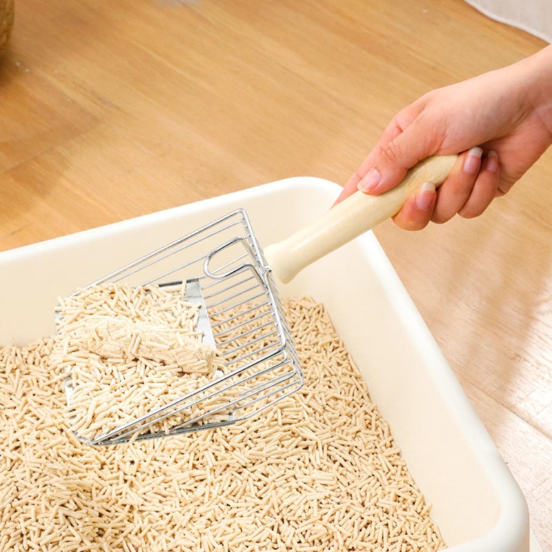 Metal Litter Scoop Metal Scooper Tool Durable Portable Cat Sand Spade Sifter For Rabbits Kittens Pets Supplies