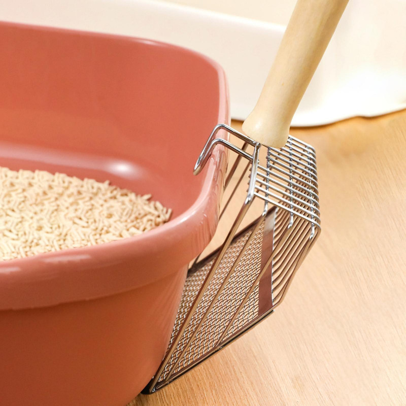 Metal Litter Scoop Metal Scooper Tool Durable Portable Cat Sand Spade Sifter For Rabbits Kittens Pets Supplies