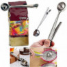 Durable Stainless Steel Kitchen Coffee Measuring Spoon Bag Sealing Clip Spoon