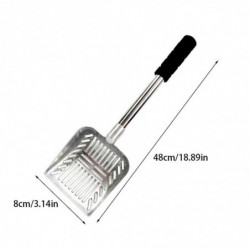 Aluminium Alloy Pet Litter Scoop Long Handle Washable Spade