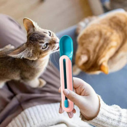 Cat Wet Treats Dispense Spoon, Treat Squeeze Spoon, Feeding Wate Supplies Wet Cat Food Storage Pet Food Spoon