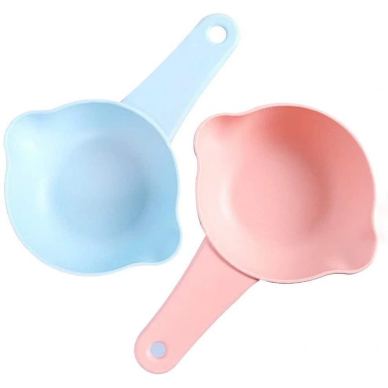 3pcs 1/2 Cup Pet Food Scoop, Measuring Food Spoon Scooper For Dog Cat Birds, Long Comfortable Handle