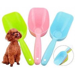 3 Pieces Plastic Handle Pet Dog Cat Food Feeder Shovel Scoop Cat Litter Scoops, 3 Colors 3 Pieces Plastic Handle Pet Dog Cat Food Feeder Shovel Scoop Cat Litter Scoops, 3 Colors