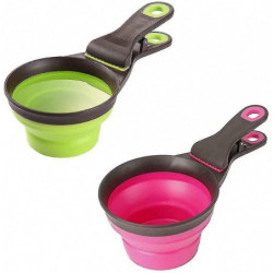Collapsible Food Spoon, Silicone Measuring Spoon, Pet Food Shovel, For Vacation, Camping Collapsible Food Spoon, Silicone Measuring Spoon, Pet Food Shovel, For Vacation, Camping