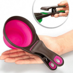 Collapsible Food Spoon, Silicone Measuring Spoon, Pet Food Shovel, For Vacation, Camping Collapsible Food Spoon, Silicone Measuring Spoon, Pet Food Shovel, For Vacation, Camping