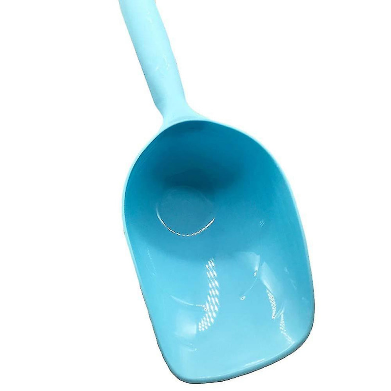 2-pack Blue Plastic Jumbo Scoop For Pet Feed And Garden Use