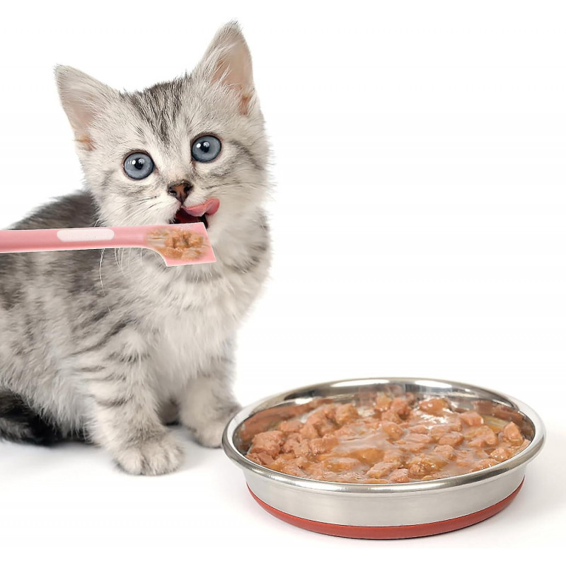 Pet Food Can Spoons, 4 Pcs Pet Food Mixing Spoons Wet Food Canned Scoop Can Spatula For Dogs Cats Silicone Pet [...]