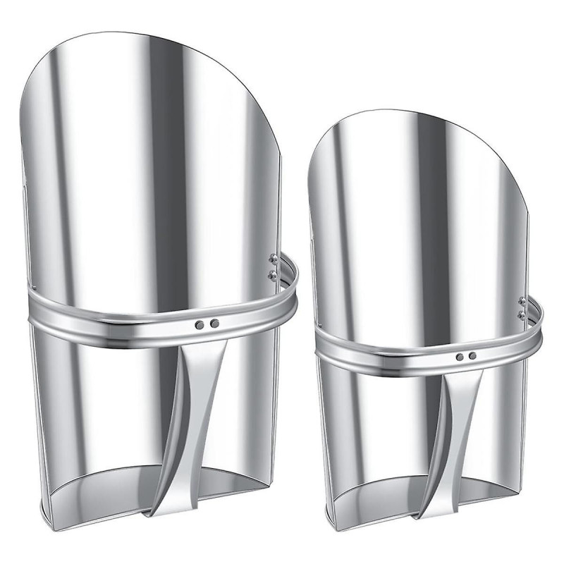 2 Pcs Métal Alimentation Grain Pelle pour le bétail 2 Tailles Heavy Duty Empilable Cheval Alimentation Pelle avec [...]