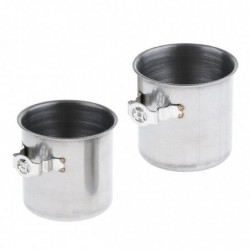 2x Bird Food Feeding Cup Water Bowl For Parrot Parakeet Birdcage Accessories S 2x Bird Food Feeding Cup Water Bowl For Parrot Parakeet Birdcage Accessories S