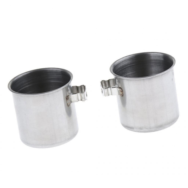 2x Bird Food Feeding Cup Water Bowl For Parrot Parakeet Birdcage Accessories S