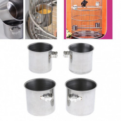 2x Bird Food Feeding Cup Water Bowl For Parrot Parakeet Birdcage Accessories S 2x Bird Food Feeding Cup Water Bowl For Parrot Parakeet Birdcage Accessories S