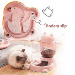 Pet Dog Automatic Feeder Dog Waterer Home Cat Food Bowl And Water Pet Dog Automatic Feeder Dog Waterer Home Cat Food Bowl And Water