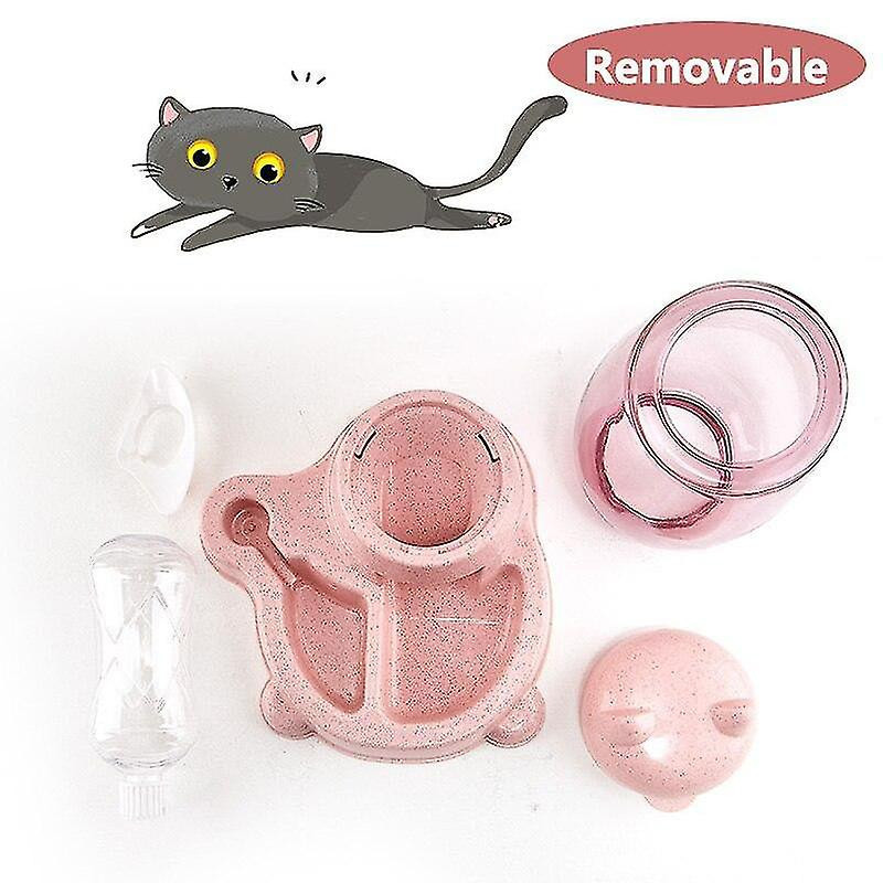 Pet Dog Automatic Feeder Dog Waterer Home Cat Food Bowl And Water