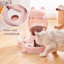 Pet Dog Automatic Feeder Dog Waterer Home Cat Food Bowl And Water Pet Dog Automatic Feeder Dog Waterer Home Cat Food Bowl And Water