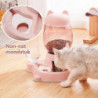 Pet Dog Automatic Feeder Dog Waterer Home Cat Food Bowl And Water